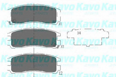 KAVO PARTS kbp5509 -  Комплект тормозных колодок, дисковый тормоз